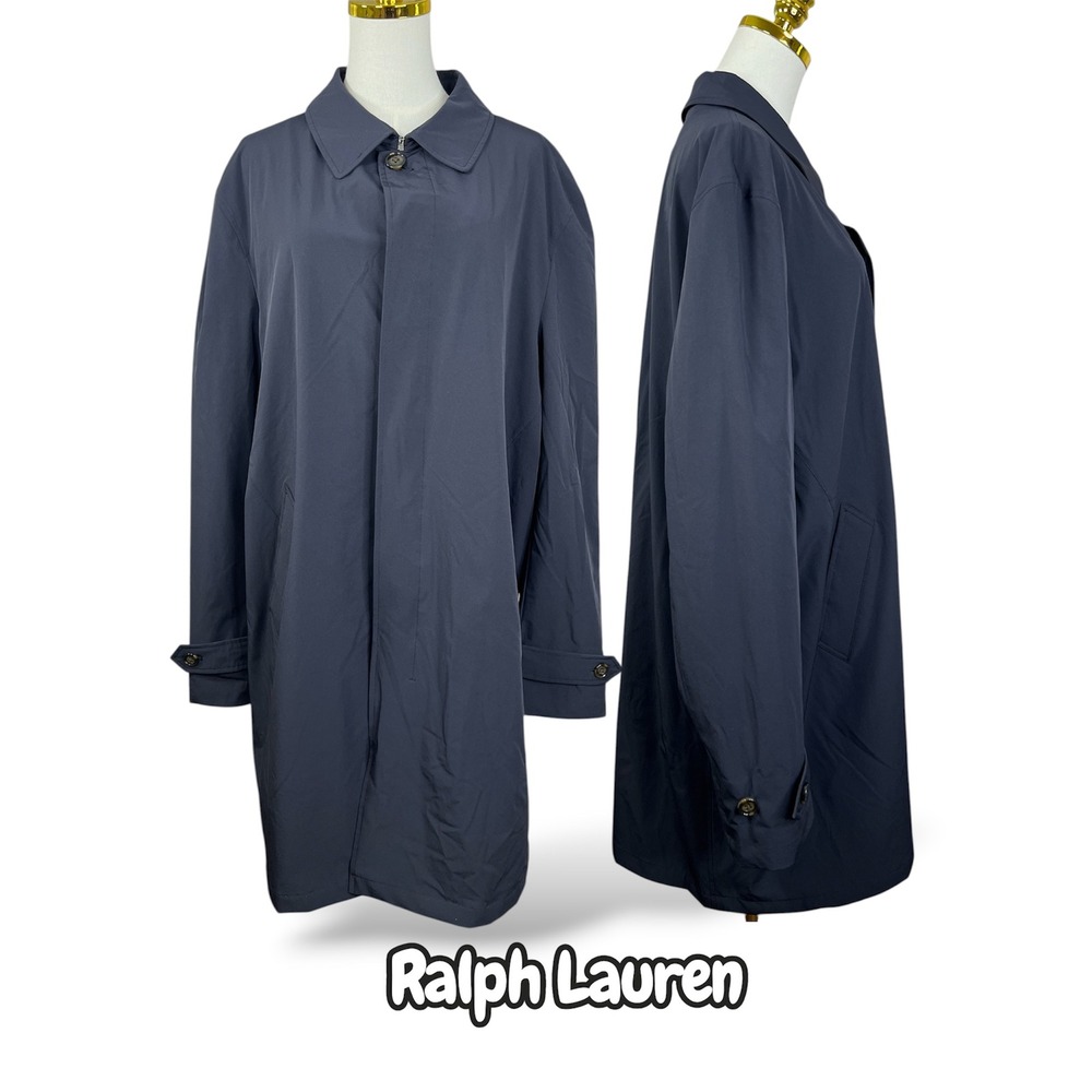 Lauren Ralph Lauren Mens Water Repellent Car Coat Navy Blue 44L A33